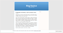 Desktop Screenshot of blog.daukce.cz